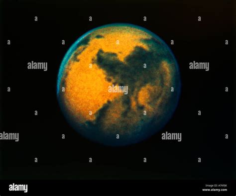 Scene Of Mars As Seen Through The Hubble Telescope Stock Photo - Alamy