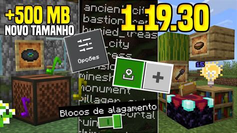 Minecraft Pe 1 19 30 Oficial Novidades Paridades E Correções