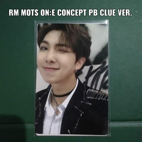 Jual Official Photocard Pc Mots On E Concpet Pb Clue Ver Rm Namjoon