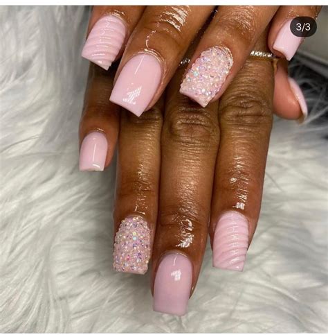 Chloogotti 🤎 Short Square Acrylic Nails Ombre Acrylic Nails Bling