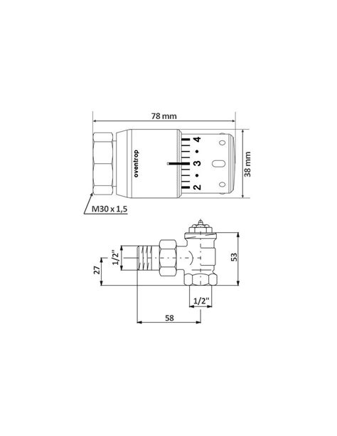 Pack thermostatique OVENTROP Robinet AV9 tête thermostatique UNI SH