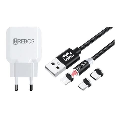 Carregador Turbo 3 1a 2 Usb Cabo Magnético Imã 3 Em 1 Hrebos Para Sony M4 M4 Aqua M5