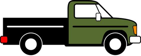 Pickup truck vector graphics | Public domain vectors