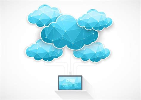 Blue Cloud Computing Concept Descargar Vector