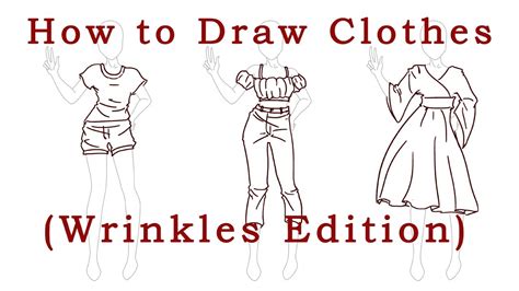 How To Draw Clothes Wrinkles Edition Youtube