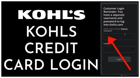 How To Login Kohls Credit Card Account Sign In To My Kohls Credit