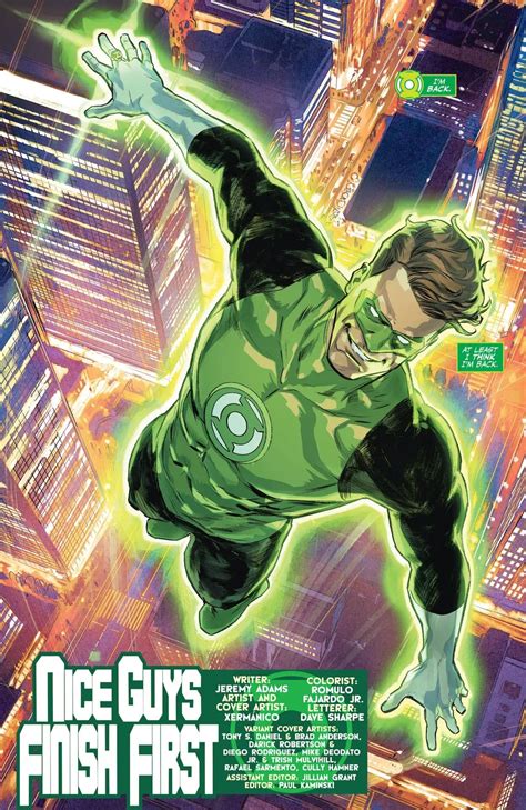 Green Lantern 2 Preview Hal Jordan Nice Guy