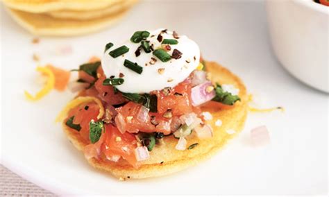 Smoked Salmon Topped Blinis | Foodland