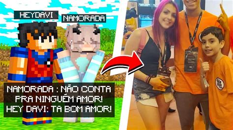 INÉDITO DESCOBRI QUEM É A NAMORADA DO HEYDAVI NO MINECRAFT HEYDAVI