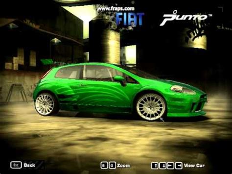 Nfs Most Wanted Tuning Fiat Punto Youtube