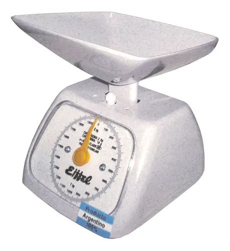 Balanza de cocina analógica Eiffel 3001 pesa hasta 2kg blanca