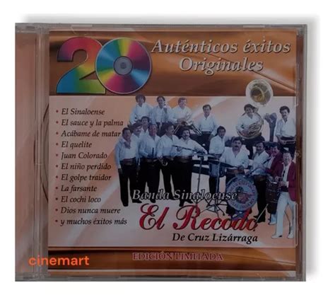 Banda El Recodo 20 Autenticos Exitos Originales Disco Cd