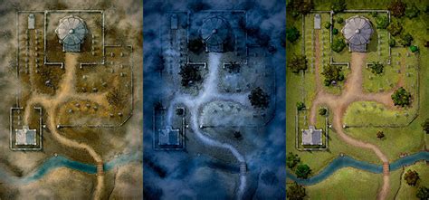 Graveyard battlemap - Dungeon Masters Guild | DriveThruCards.com