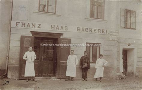 Fotokarte Gross Pöchlarn Bäckerei Haas 1911 Wiener Werkstätte