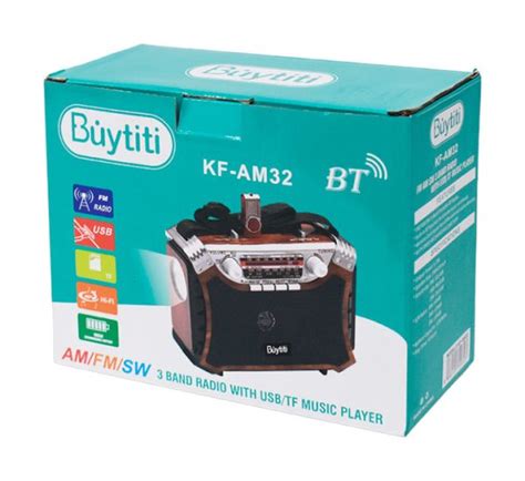 Bocina Bluetooth Con Radio AM FM Con Linterna Buytiti