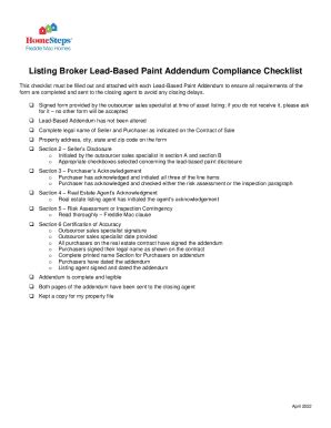 Fillable Online This Checklist Must Be Filled Out And Attached With