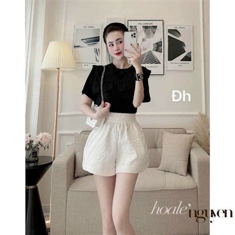 Mua Quần Short Nữ Dập nổi D xốp phồng hàng đẹp xinh xắn Quần đùi xốp siêu hot cá tính thoáng