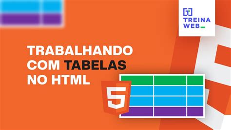 Trabalhando Tabelas No Html Youtube