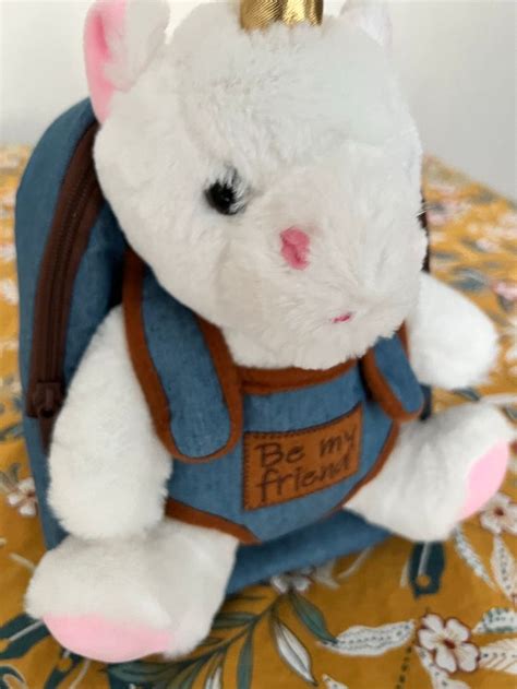 Sac à dos maternelle Peluche Licorne Perletti Toys Beebs