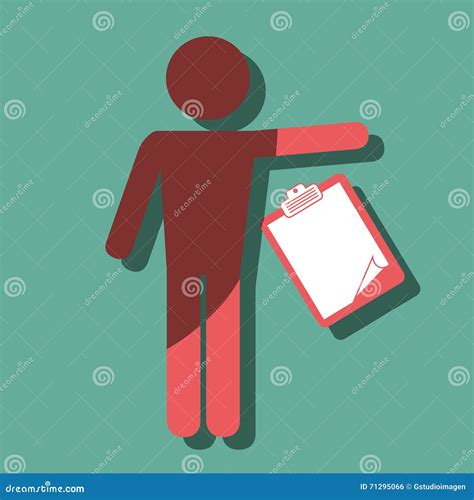 Person With Checklist Design Stock Illustration Illustration Of