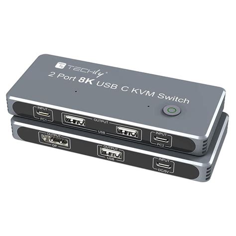 KVM USB-C™ Switch 8K DisplayPort 1.4 2xUSB-C™ 3xUSB 2.0 - Switch KVM ...