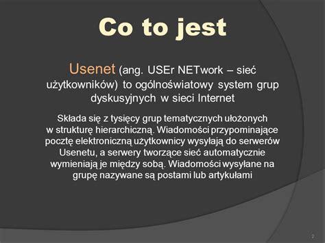 Sie U Ytkownik W Usenet Ppt Pobierz