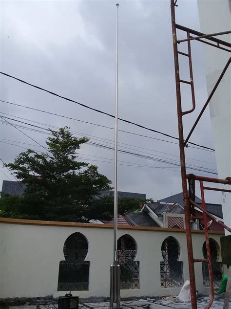 Tiang Bendera Stainless Steel Bengkel Las Listrik