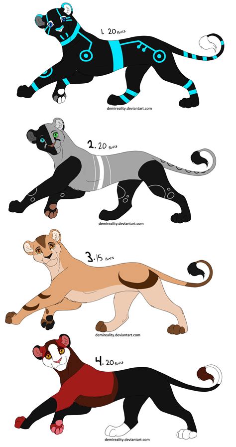 Cheap Lion Adopts Batch 01 By Mwgadopts On Deviantart