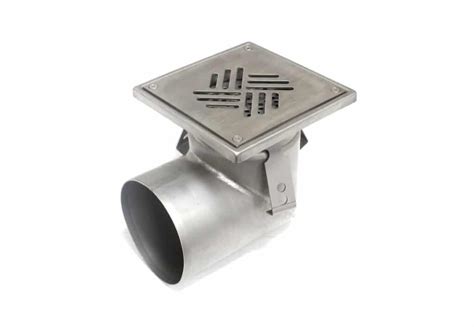 110mm Stainless Steel Vertical Floor Gullies Order At PolyChannel Co Uk