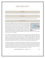 Lab Phy Spectroscopy Pdf Spectroscopy Summary In This