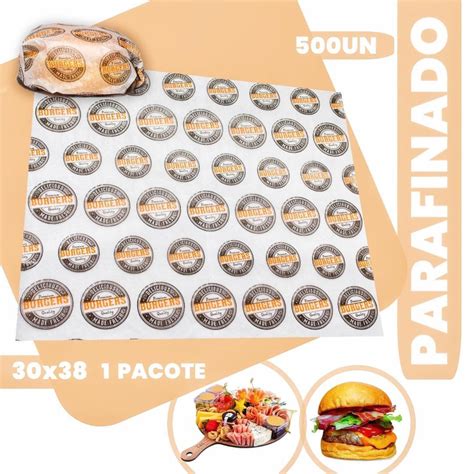 Papel Manteiga Segurar Hamburguer Frios Gourmet Embalagem No Shoptime