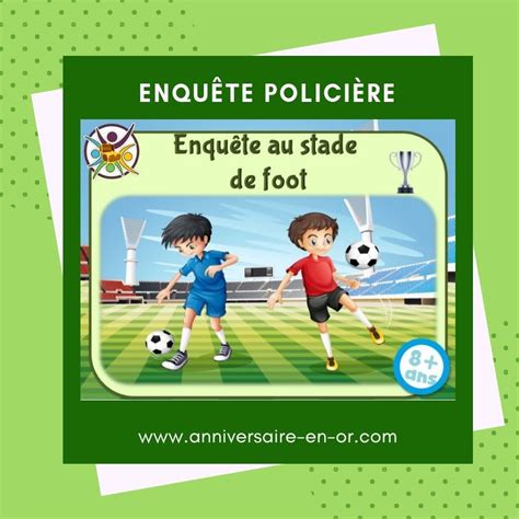 Kit De Jeu D Enqu Te Polici Re Au Stade De Foot Imprimer Pour Une