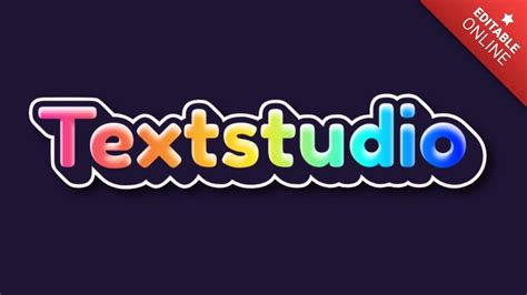 Textstudio Rainbow 3d Text Effect Generator