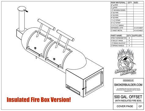 500 Gallon Propane Tank Offset Smoker With Insulated Firebox Right Sid