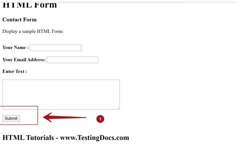 HTML Submit Button | TestingDocs.com