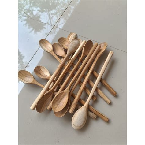 Jual Sendok Panjang Kayu Sendok Jus Long Spoon Shopee Indonesia