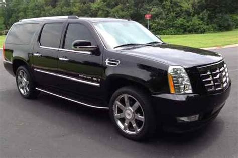 Find Used 2008 ESCALADE ESV Luxury Collection Package BLACK ON TAN