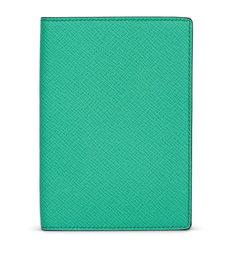 Smythson Green Leather Panama Passport Cover Harrods Uk