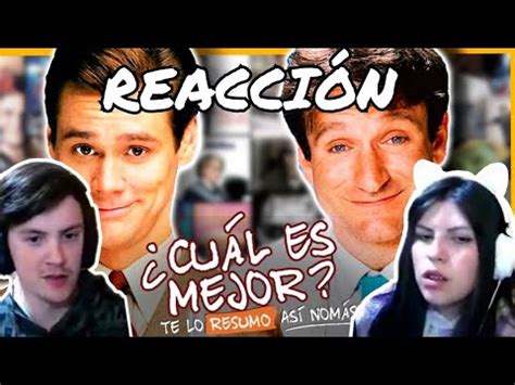 Reaccion A Te Lo Resumo Asi Nomas Robin Williams Vs Jim Carrey Cu L