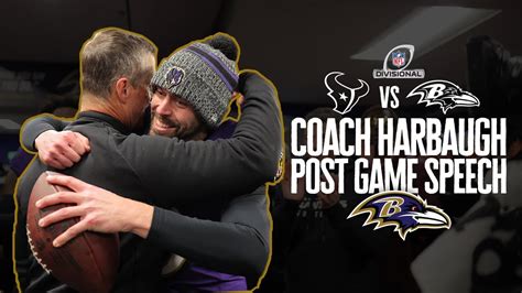 John Harbaugh S Postgame Speech Game Balls After Playoff Win Vs