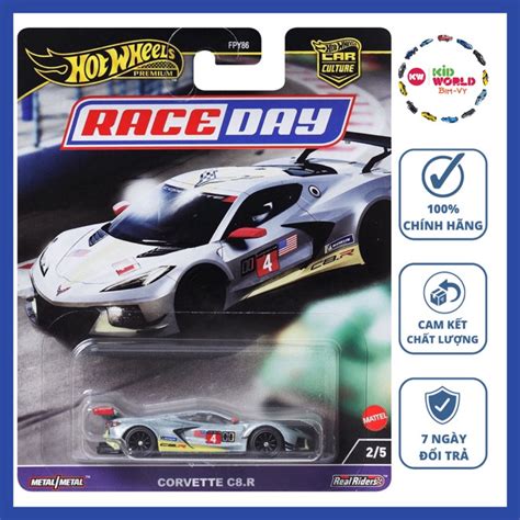 Xe mô hình Hot Wheels Premium Race Day Series Corvette C R HRV bánh cao su Shopee Việt Nam