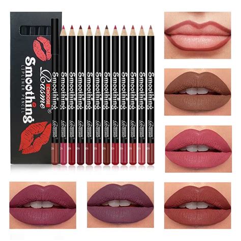 Pack Lip Liner Colors Waterproof Sweat Proof Not Easy To Fade Non Stick Cup Nude Color
