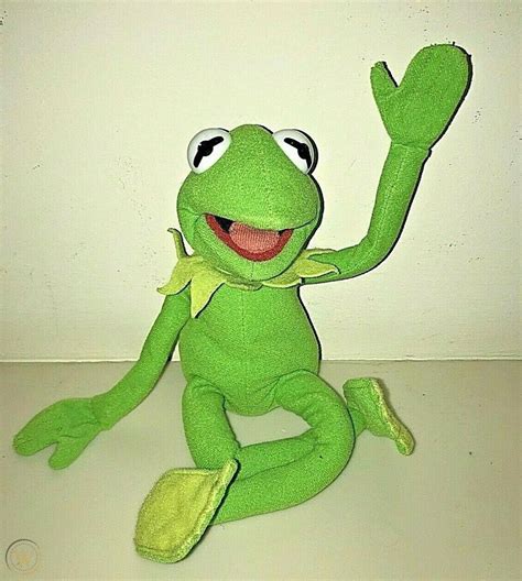 Kermit the Frog Doll - Soft - Bendable - 11" Standing. Photos tell it ...