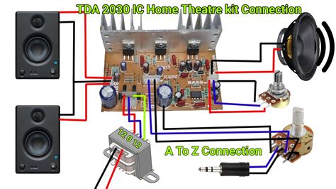 Tda 2030 Ic Home Theatre Kit Connection Youtube