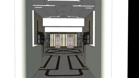 Building Entrance Lobby 3d Warehouse In 2024 Building Entrance