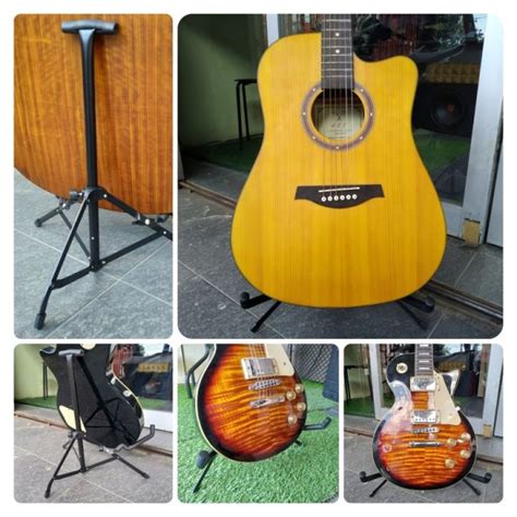 Stand Gitar Akustik Elektrik Kaki Gitar Sg Forteyo Original Lazada