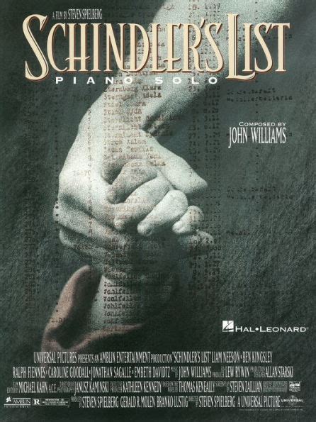 schindlers list songbook  john williams  barnes noble