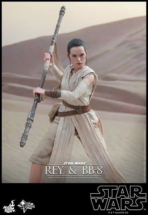 Hot Toys MMS337 星際大戰七部曲原力覺醒Rey BB 8 組合包1 6 比例人偶作品