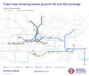 London Underground 4G/5G Mobile Coverage Tube Map - London Reconnections