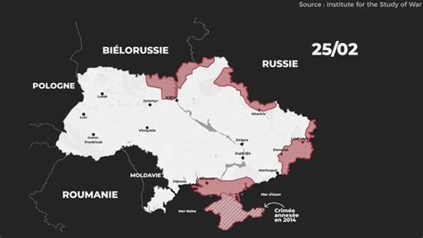 Comment a évolué la carte de l’Ukraine depuis l’invasion russe ? - RTBF